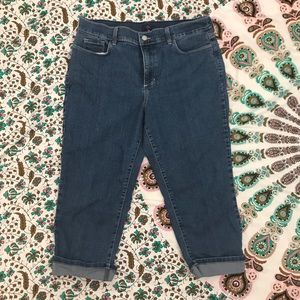 NYDJ rolled cuff crop jeans